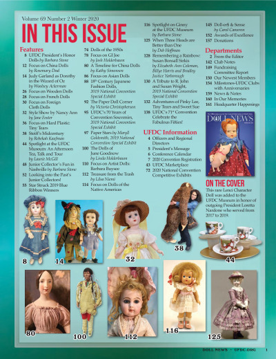 Winter 2020 Table of Contents